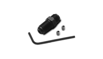 compare product Vibrant -4AN to 7/16-24 Oil Restrictor Fitting Kit for Garrett ball bearing Turbochargers