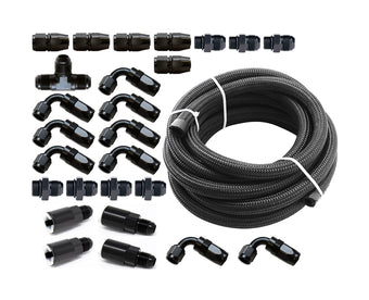 compare product Torque Solution Braided Fuel Line Kit for -6 Aeromotive FPR & Flex Fuel Kit - 02-14 Subaru WRX