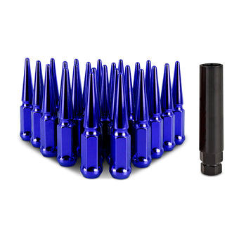 compare product Mishimoto Mishimoto Steel Spiked Lug Nuts M12 x 1.5 24pc Set Blue