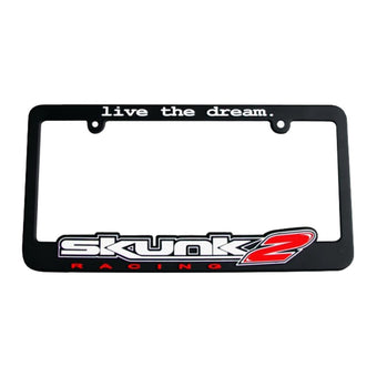 compare product Skunk2 Live The Dream License Plate Frame