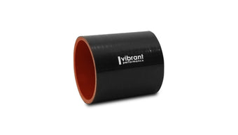 compare product Vibrant 2-1/8in I.D. x 3in Long Gloss Black 4 Ply Aramid Reinforced Silicone Hose Coupling