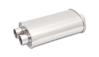 compare product Vibrant StreetPower Oval Muffler 5in x 9in x 15in - 3in inlet/Dual Outlet (Center In - Dual Out)