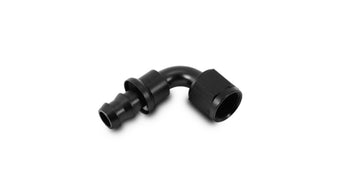 compare product Vibrant -6AN Push-On 90 Deg Hose End Fitting - Aluminum