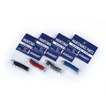compare product Rays Aluminum Air Valve Cap Set - Red