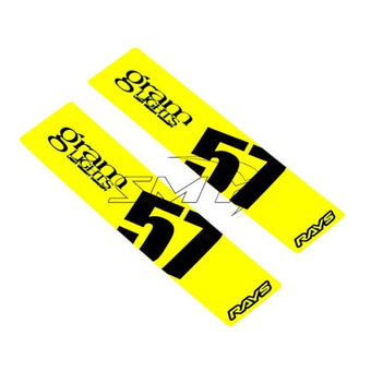 compare product Gram Lights 57DR/57CR Spoke Sticker Luminous Yellow (2 PCS)