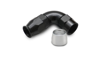 compare product Vibrant -4AN 90 Degree Hose End Fitting for PTFE Lined Hose