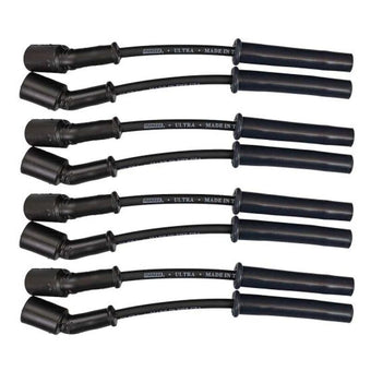 compare product Moroso GM LS 5.7L/6.0L/6.2L/7.0L Ultra 350 8mm Multi-Angle Boot Ignition Spark Plug Wire Set - Black