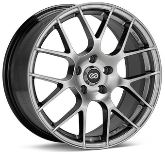 compare product Enkei Raijin 18x9.5 35mm Offset 5x114.3 Bolt Pattern Hyper Silver Wheel