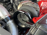 Torque Solution Billet Turbo Velocity Stack Shield For 4in Inlet - Black