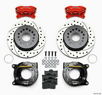 compare product Wilwood Forged Dynalite P/S P-B Kit Drilled-Red Chevy 12 Bolt w/ C-Clips