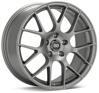 compare product Enkei Raijin 18x8.5 42mm Offset 5x112 Bolt Pattern 72.6 Bore Diameter Hyper Silver Wheel