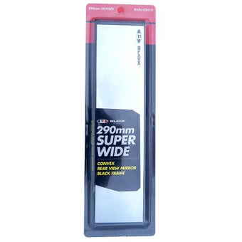 compare product BLOX Racing 290mm Convex Mirror Black Frame Blue Tint