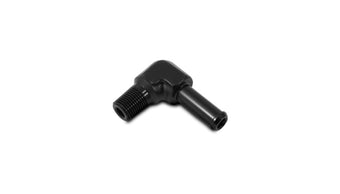 compare product Vibrant 1/8 NPT to 1/4in Barb Straight Fitting 90 Deg Adapter - Aluminum