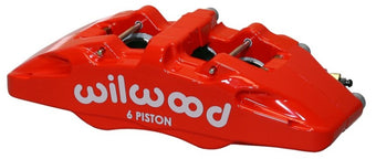compare product Wilwood Caliper-Forged Dynapro 6 5.25in Mount-Red-L/H 1.62/1.12/1.12in Pistons 0.81in Disc