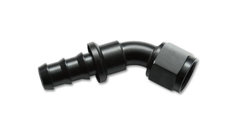 compare product Vibrant -8AN Push-On 45 Deg Hose End Fitting - Aluminum