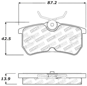 compare product StopTech Street Touring Brake Pads