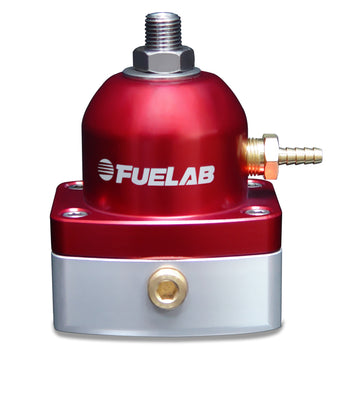 compare product Fuelab 515 EFI Adjustable FPR 25-90 PSI (2) -6AN In (1) -6AN Return - Red