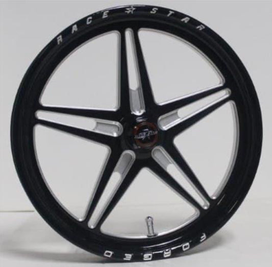 Race Star 53 Jr. Dragster Non-Beadlock Gloss Black Wheels 16x1.75