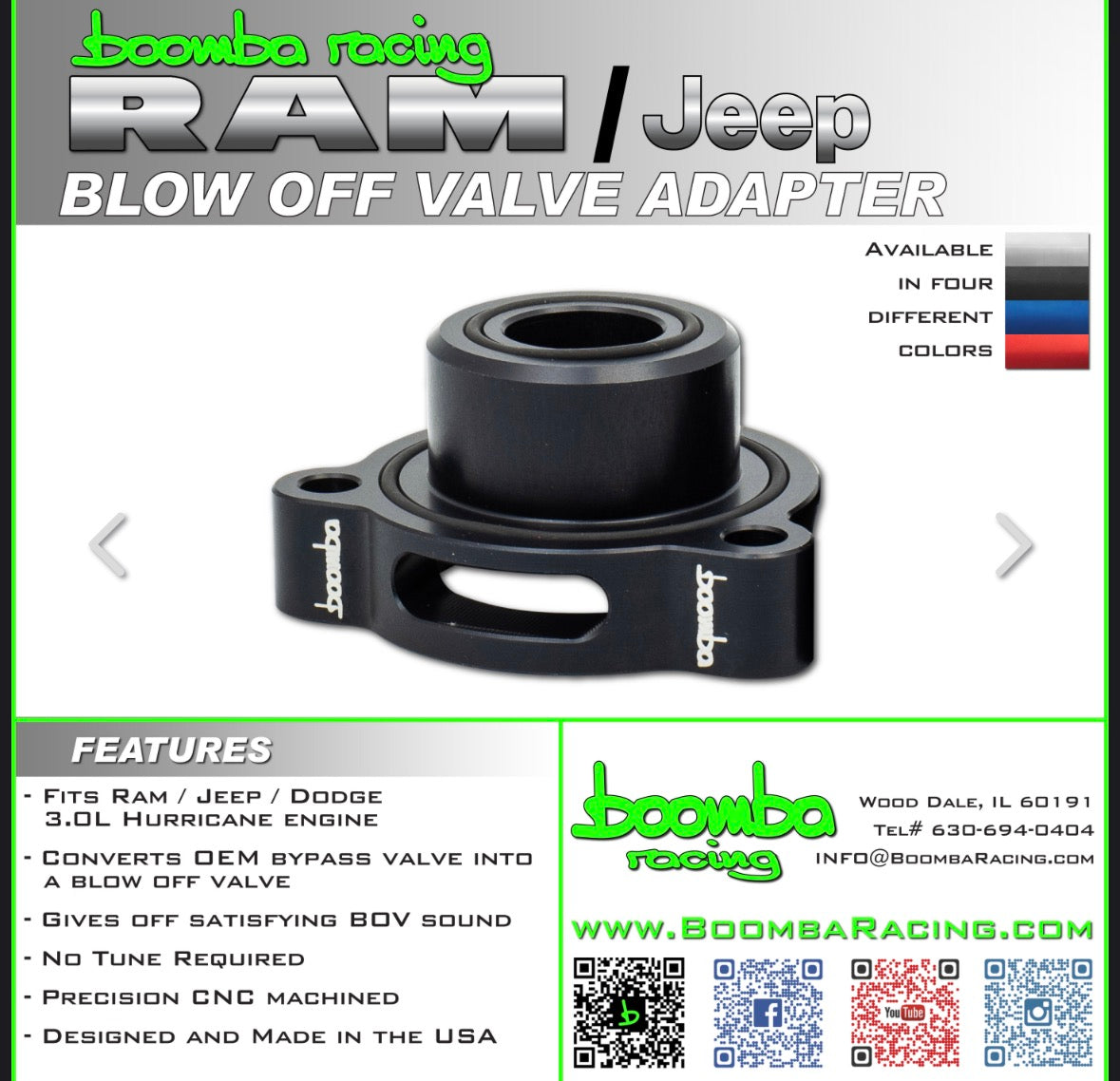 JEEP / RAM BLOW OFF VALVE ADAPTER