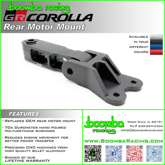 compare product Boomba Racing GR Corolla Rear Motor Mount