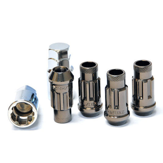 Muteki SR48 Lug Nuts – Titanium 12x1.5 (Locking Set)
