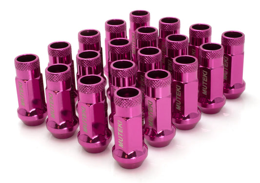 Muteki SR48 Lug Nuts – Pink 12x1.25 (Set of 20)