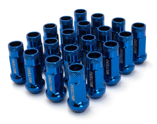 Muteki SR48 Lug Nuts – Blue 12x1.25 (Set of 20)