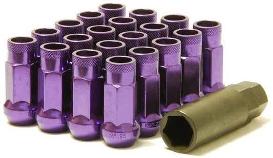 Muteki SR48 Open-End Lug Nuts – Purple 12x1.50 (48mm) – Set of 20