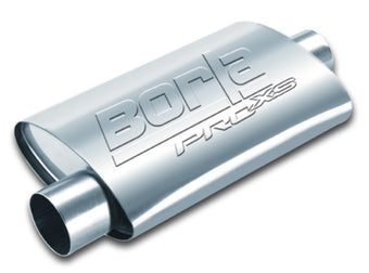 compare product Borla Universal 4in x 9-1/2in x 14in Oval Center/Offset 3in Inlet/Outlet ProXS Muffler