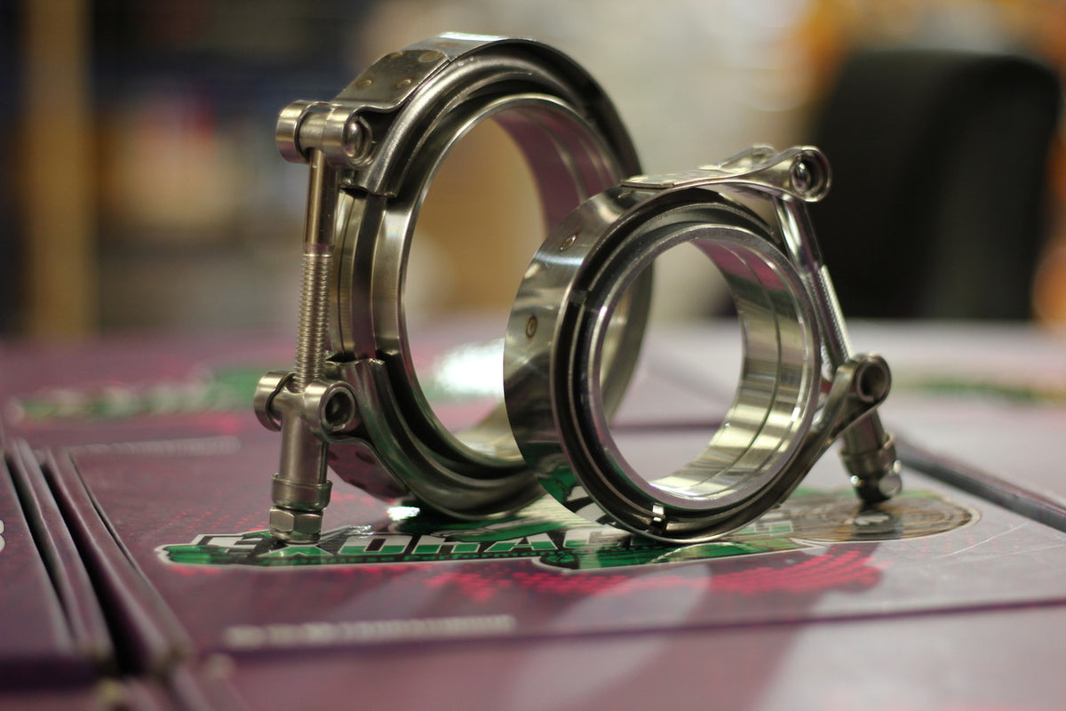 Exoracing Stainless Steel V-Band Clamp With Flanges