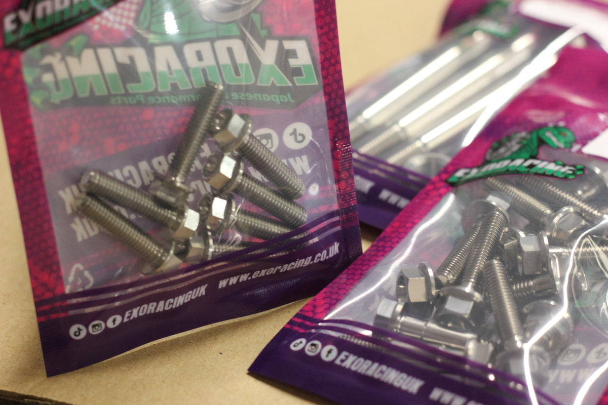 Exoracing Titanium Sump Bolt Kit For Honda K20 K24 K-Series