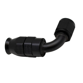 compare product DeatschWerks 6AN Female Swivel 90-Degree Hose End PTFE (Incl 1 Olive Insert) - Anodized Matte Black