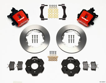 compare product Wilwood Combination Parking Brake Rear Kit 11.00in Red Civic / Integra Disc 2.39 Hub Offset