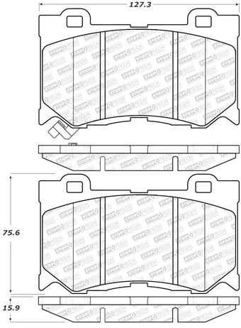compare product StopTech Street Select Brake Pads - Front