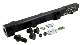 compare product AEM 90-93 Accord DX/LX/SE/EX & 92-01 Prelude S/Si/Si VTEC Black Fuel Rail