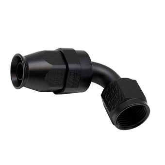 compare product DeatschWerks 8AN Female Swivel 90-Degree Hose End PTFE (Incl 1 Olive Insert) - Anodized Matte Black
