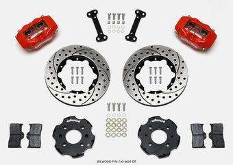 compare product Wilwood Forged Dynalite Front Hat Kit 11.00in Drilled Red Integra/Civic w/Fac.240mm Rtr