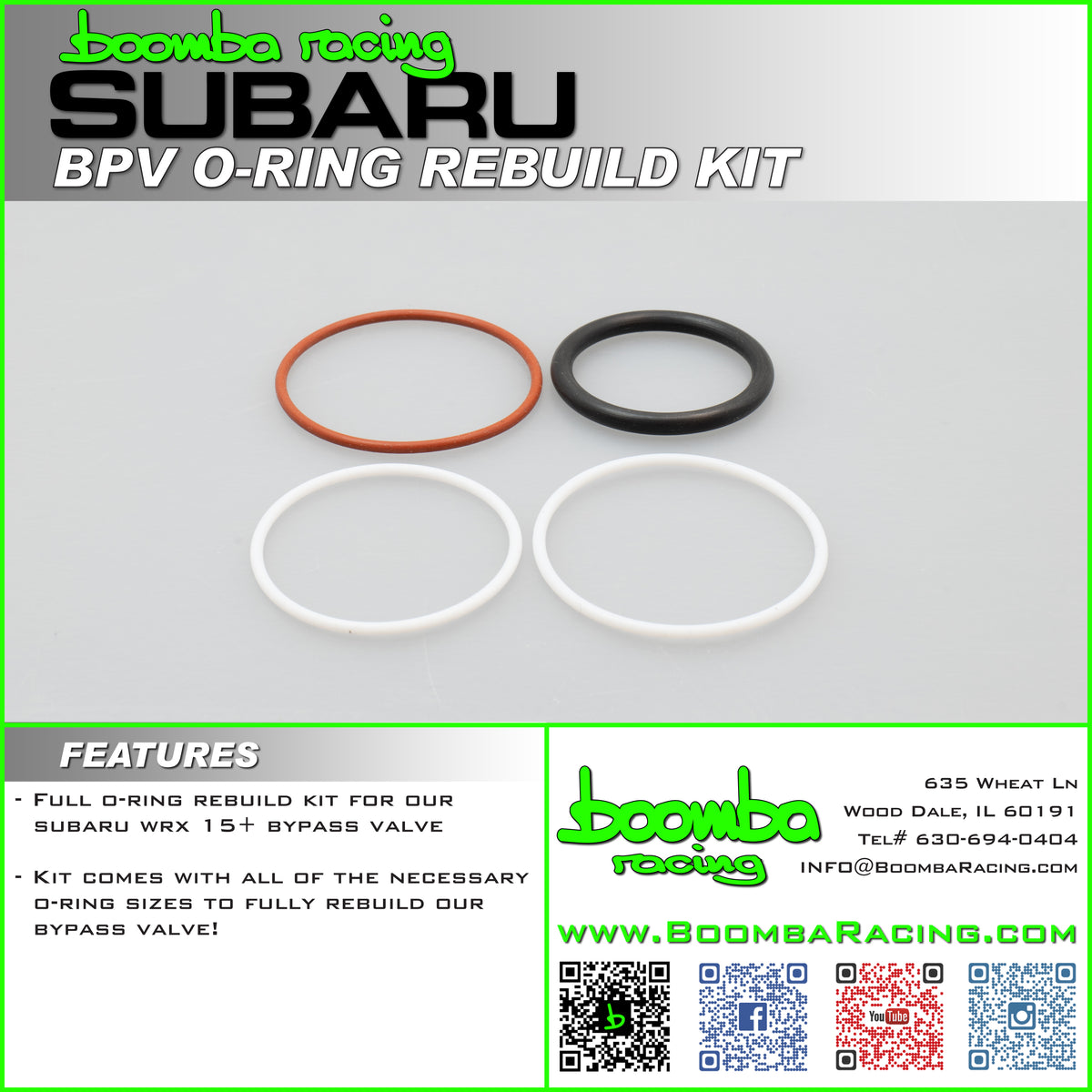 Boomba Racing Subaru WRX Bypass Valve Rebuild Kit