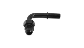 compare product Vibrant 90 Degree Aluminum AN to Male Quick Connect Fitting -8AN - 0.375in Barb Size