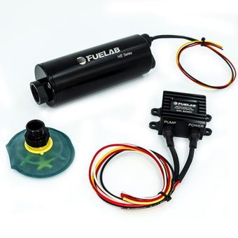 compare product Fuelab In-Tank Twin Screw Brushless Fuel Pump Kit w/Remote Mount Controller/65 Micron - 1100 LPH