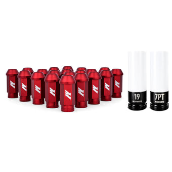 compare product Mishimoto Aluminum Locking Lug Nuts M12x1.5 20pc Set Red