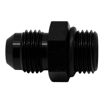compare product DeatschWerks 6AN ORB Male to 6AN Male Flare Adapter (Incl O-Ring) - Anodized Matte Black