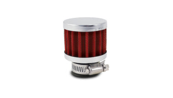 compare product Vibrant Crankcase Breath Filter w/ Chrome Cap 2 1/8in 55mm Cone ODx2 5/8in 68mm Tallx1in 25mm in ID