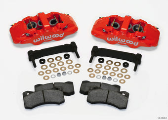 compare product Wilwood AERO6 Front Caliper & Bracket Kit - Red 97-13 C5/C6 Corvette w/ OEM HD/Z51 Rotors