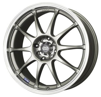 compare product Enkei J10 16x7 4x100/114.3 42mm Offset 72.62mm Bore Dia Silver w/ Machined Lip Wheel