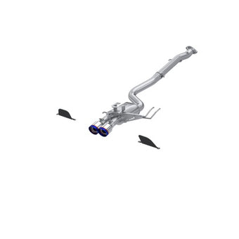 compare product MBRP 2023 Toyota Corolla GR 1.6L T304 SS 3in Cat-Back Dual Center Rear w/ Burnt End Tips