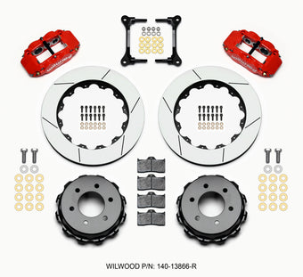 compare product Wilwood Narrow Superlite 4R RearTruck Kit 14.25in Red 2012-Up Ford F150 (6 lug)