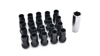 compare product ISR Performance Steel 50mm Open Ended Lug Nuts M12x1.25 - Black