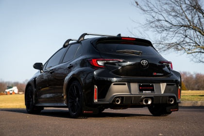 Rally Armor 23-26 Toyota GR Corolla Black UR Mud Flap w/White Logo