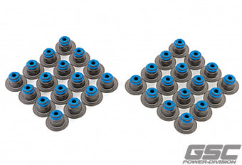 compare product GSC P-D Ford Mustang 5.0L Gen 3 Coyote Valve Stem Seal w/Integrated Spring Seat - Set of 32